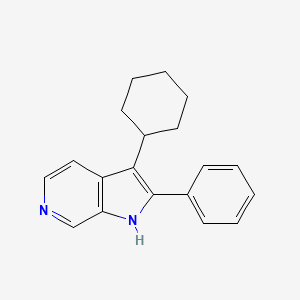 3-Cyclohexyl-2-phenyl-1H-pyrrolo[2,3-c]pyridine