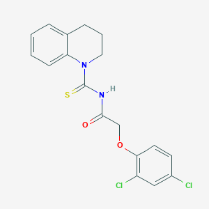 molecular formula C18H16Cl2N2O2S B320834 2-(2,4-dichlorophenoxy)-N-(3,4-dihydro-1(2H)-quinolinylcarbothioyl)acetamide 