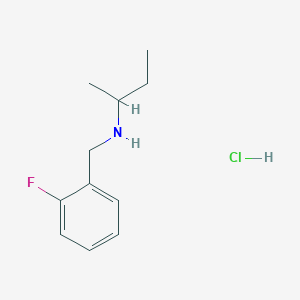 molecular formula C11H17ClFN B3208341 N-(2-Fluorobenzyl)-2-butanamine hydrochloride CAS No. 1049774-00-6