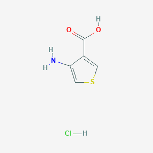 molecular formula C5H6ClNO2S B3208346 4-Aminothiophene-3-carboxylic acid hydrochloride CAS No. 1049777-16-3
