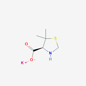 molecular formula C6H10KNO2S B3208354 Potassium 5,5-dimethyl-1,3-thiazolane-4-carboxylate dihydrate CAS No. 1049788-96-6