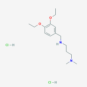 [(3,4-Diethoxyphenyl)methyl][3-(dimethylamino)propyl]amine dihydrochloride