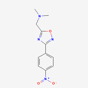 Dimethyl({[3-(4-nitrophenyl)-1,2,4-oxadiazol-5-yl]methyl})amine