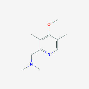 molecular formula C11H18N2O B3208400 [(4-Methoxy-3,5-dimethylpyridin-2-yl)methyl]dimethylamine CAS No. 1049873-48-4