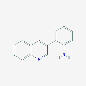 molecular formula C15H12N2 B3208408 2-Quinolin-3-ylaniline CAS No. 104988-73-0
