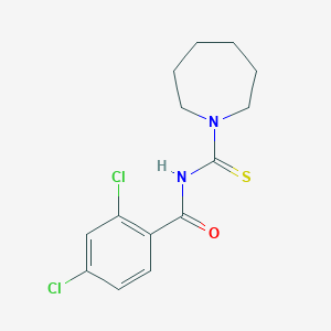 molecular formula C14H16Cl2N2OS B320841 N-(1-azepanylcarbonothioyl)-2,4-dichlorobenzamide 