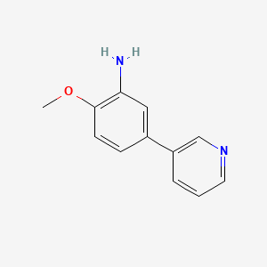molecular formula C12H12N2O B3208421 2-Methoxy-5-(pyridin-3-yl)aniline CAS No. 104994-91-4