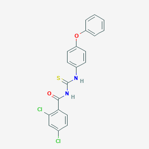 molecular formula C20H14Cl2N2O2S B320844 2,4-dichloro-N-[(4-phenoxyphenyl)carbamothioyl]benzamide 