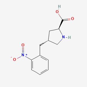 (2S,4R)-4-(2-Nitrobenzyl)pyrrolidine-2-carboxylic acid