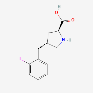 (2S,4R)-4-(2-Iodobenzyl)pyrrolidine-2-carboxylic acid