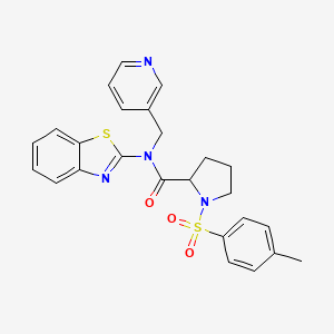 N-(benzo[d]thiazol-2-yl)-N-(pyridin-3-ylmethyl)-1-tosylpyrrolidine-2-carboxamide