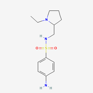 4-amino-N-[(1-ethylpyrrolidin-2-yl)methyl]benzenesulfonamide