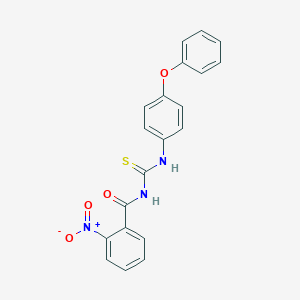 molecular formula C20H15N3O4S B320852 2-nitro-N-[(4-phenoxyphenyl)carbamothioyl]benzamide 