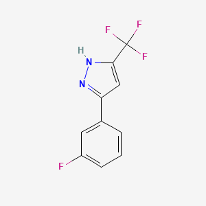 5-(3-Fluorophenyl)-3-(trifluoromethyl)-1H-pyrazole