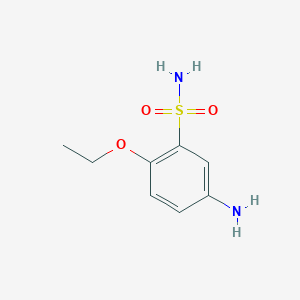 molecular formula C8H12N2O3S B3208535 5-氨基-2-乙氧基苯-1-磺酰胺 CAS No. 1050886-42-4