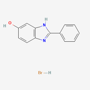 molecular formula C13H11BrN2O B3208581 2-Phenyl-1H-benzimidazol-5-ol hydrobromide CAS No. 1051369-19-7