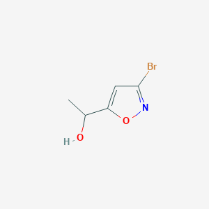 molecular formula C5H6BrNO2 B3208594 1-(3-Bromo-isoxazol-5-YL)-ethanol CAS No. 105174-96-7