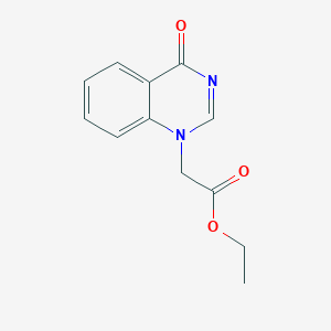molecular formula C12H12N2O3 B3208618 Ethyl 2-(4-oxoquinazolin-1(4H)-yl)acetate CAS No. 105234-34-2
