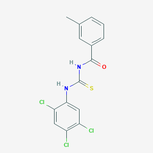 3-methyl-N-[(2,4,5-trichlorophenyl)carbamothioyl]benzamide