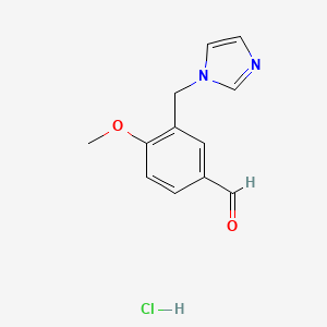3-Imidazol-1-ylmethyl-4-methoxy-benzaldehyde hydrochloride