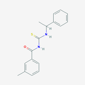 molecular formula C17H18N2OS B320868 N-(3-methylbenzoyl)-N'-(1-phenylethyl)thiourea 