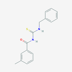 molecular formula C16H16N2OS B320869 N-(benzylcarbamothioyl)-3-methylbenzamide 