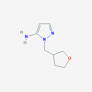 molecular formula C8H13N3O B3208699 1-(氧杂环丙烷-3-基甲基)-1H-吡唑-5-胺 CAS No. 1052564-96-1