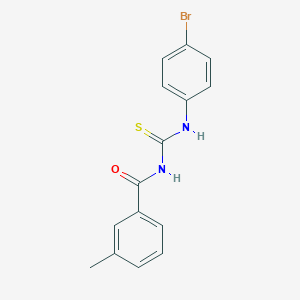 molecular formula C15H13BrN2OS B320873 N-[(4-bromophenyl)carbamothioyl]-3-methylbenzamide 