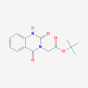 molecular formula C14H16N2O4 B3208739 Tert-butyl 2-(2,4-dioxo-1,2-dihydroquinazolin-3(4H)-YL)acetate CAS No. 1052723-27-9