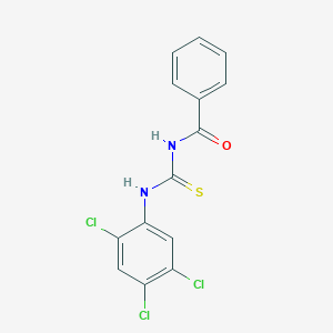 molecular formula C14H9Cl3N2OS B320874 N-[(2,4,5-trichlorophenyl)carbamothioyl]benzamide 