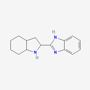 molecular formula C15H19N3 B3208747 2-(八氢-1H-吲哚-2-基)-1H-1,3-苯并二唑 CAS No. 1053071-55-8