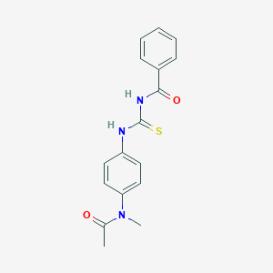 molecular formula C17H17N3O2S B320878 N-({4-[acetyl(methyl)amino]phenyl}carbamothioyl)benzamide 