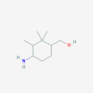 molecular formula C10H21NO B3208810 (4-氨基-2,2,3-三甲基环己基)甲醇 CAS No. 1053170-08-3