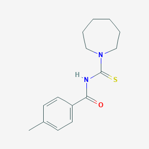 molecular formula C15H20N2OS B320882 N-(1-azepanylcarbothioyl)-4-methylbenzamide 