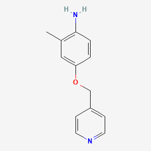 molecular formula C13H14N2O B3208821 2-Methyl-4-(pyridin-4-ylmethoxy)aniline CAS No. 105326-87-2