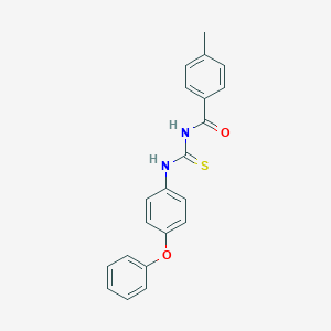 molecular formula C21H18N2O2S B320883 4-methyl-N-[(4-phenoxyphenyl)carbamothioyl]benzamide 