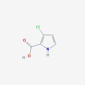 molecular formula C5H4ClNO2 B3208844 3-氯-1H-吡咯-2-羧酸 CAS No. 1053658-09-5