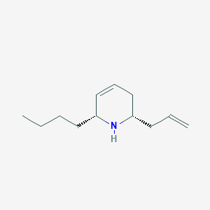 molecular formula C12H21N B3208870 rac-(2S,6R)-2-Allyl-6-butyl-1,2,3,6-tetrahydropyridine CAS No. 1055027-39-8