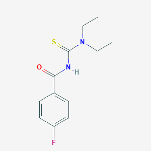 molecular formula C12H15FN2OS B320888 N-(diethylcarbamothioyl)-4-fluorobenzamide 