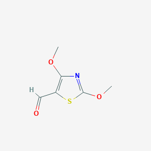 molecular formula C6H7NO3S B3208888 2,4-Dimethoxy-1,3-thiazole-5-carbaldehyde CAS No. 1055074-94-6