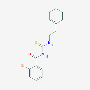 molecular formula C16H19BrN2OS B320891 N-(2-bromobenzoyl)-N'-[2-(1-cyclohexen-1-yl)ethyl]thiourea 