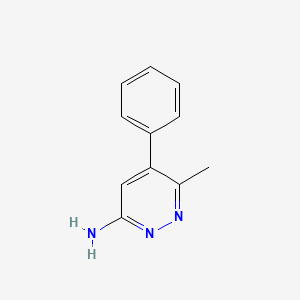 molecular formula C11H11N3 B3208916 6-Methyl-5-phenylpyridazin-3-amine CAS No. 105537-98-2