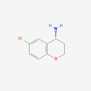 molecular formula C9H10BrNO B3208929 (R)-6-Bromochroman-4-amine CAS No. 1055949-66-0