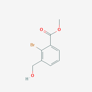 molecular formula C9H9BrO3 B3208933 Methyl 2-bromo-3-(hydroxymethyl)benzoate CAS No. 1055968-79-0