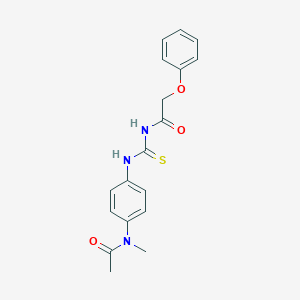 molecular formula C18H19N3O3S B320894 N-methyl-N-(4-{[(phenoxyacetyl)carbamothioyl]amino}phenyl)acetamide 