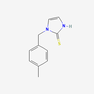 molecular formula C11H12N2S B3209053 1-(4-methylbenzyl)-1H-imidazole-2-thiol CAS No. 105764-00-9