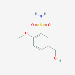 molecular formula C8H11NO4S B3209059 4-甲氧基-3-(氨基磺酰基)苯甲醇 CAS No. 105764-06-5
