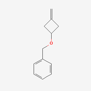 molecular formula C12H14O B3209063 Benzene, [[(3-methylenecyclobutyl)oxy]methyl]- CAS No. 1057641-73-2