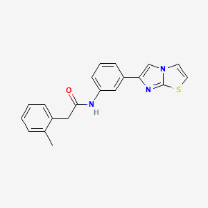 molecular formula C20H17N3OS B3209137 N-(3-(imidazo[2,1-b]thiazol-6-yl)phenyl)-2-(o-tolyl)acetamide CAS No. 1058215-45-4
