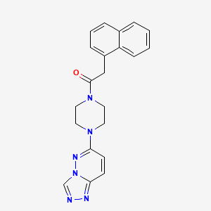 molecular formula C21H20N6O B3209203 1-(4-([1,2,4]Triazolo[4,3-b]pyridazin-6-yl)piperazin-1-yl)-2-(naphthalen-1-yl)ethanone CAS No. 1058236-99-9